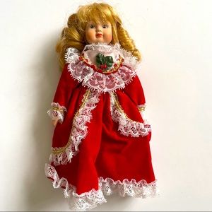 Porcelain Christmas doll